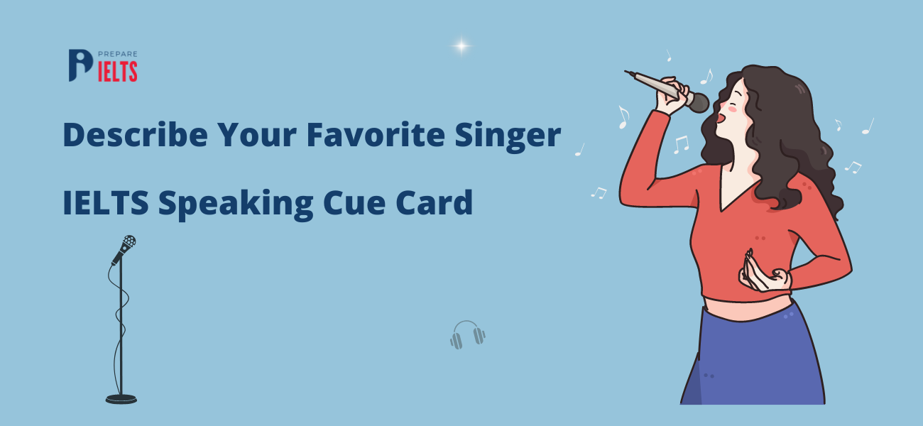 Favourite singer cue card