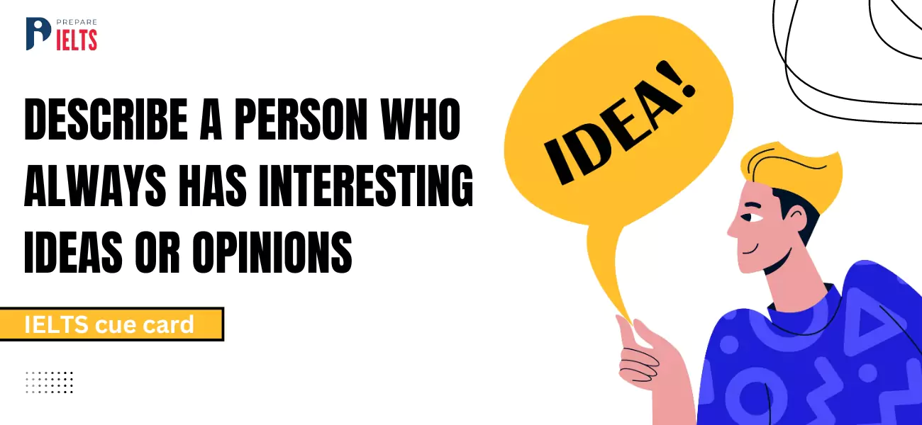 Describe a person who always has interesting ideas or opinions